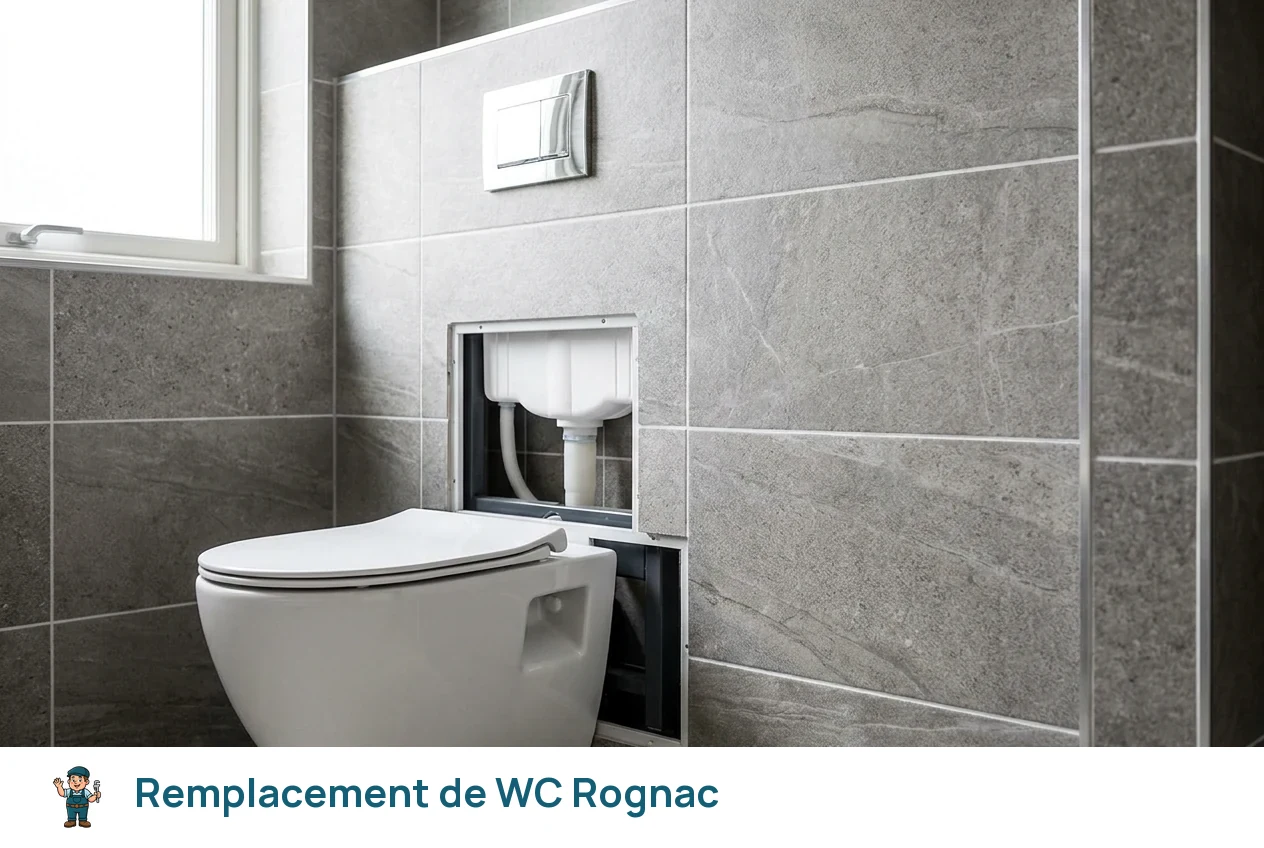 Remplacement de WC à Rognac