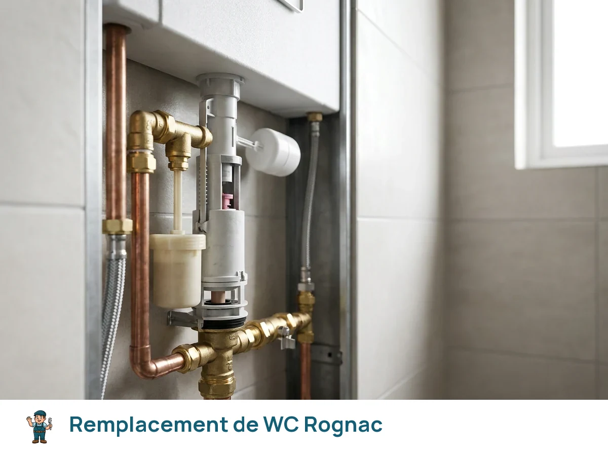 Remplacement de WC à Rognac