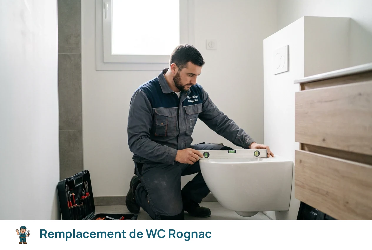 Remplacement de WC à Rognac